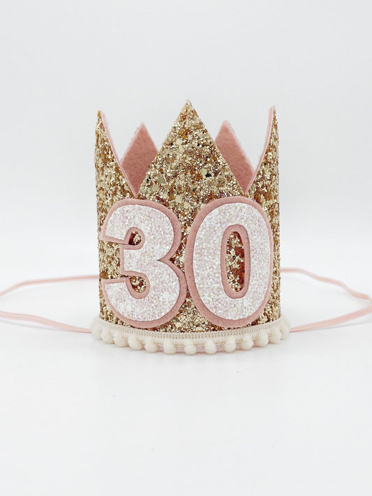 30th Birthday adult crown in rose gold