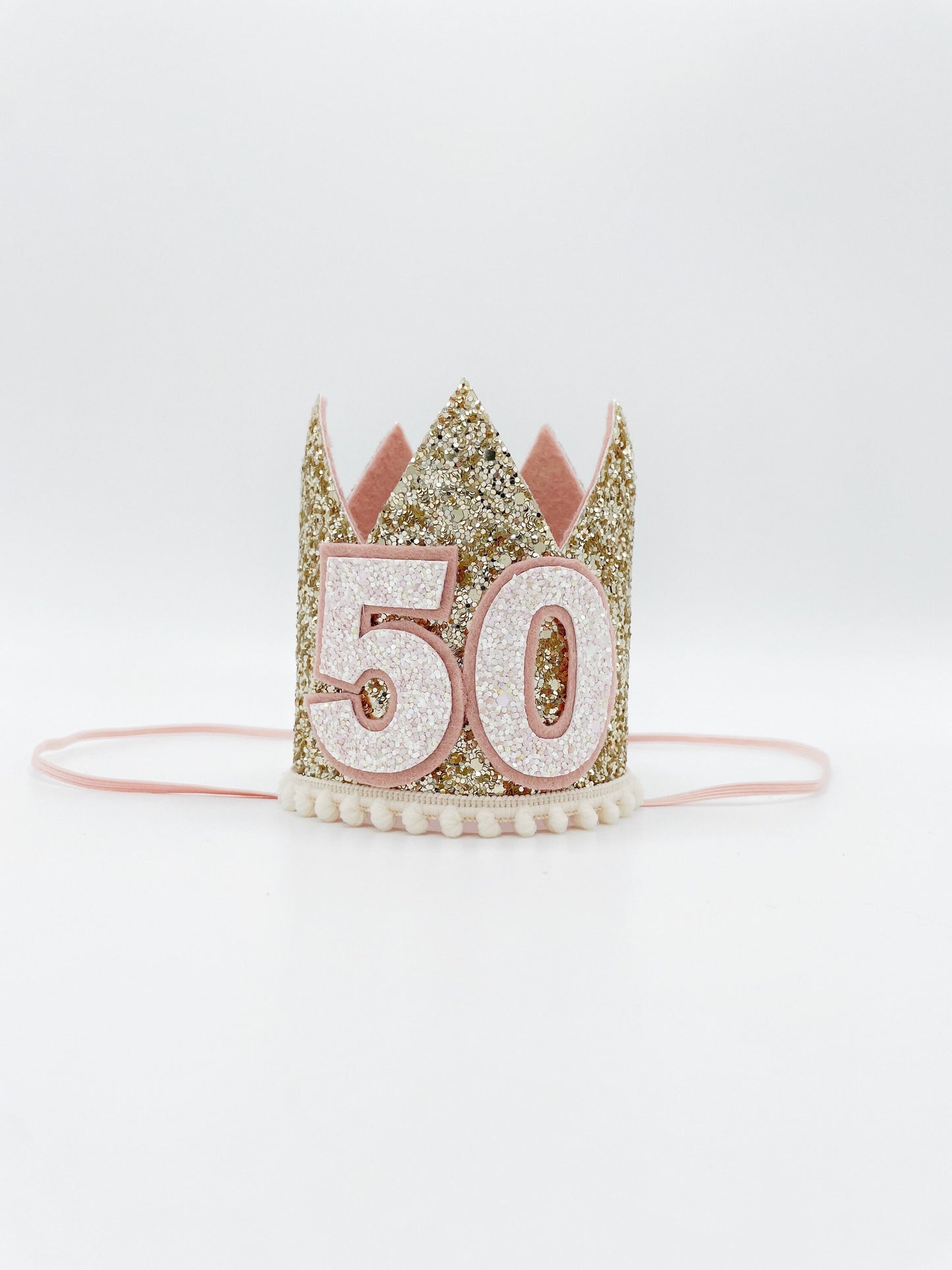 50th Birthday adult crown in gold