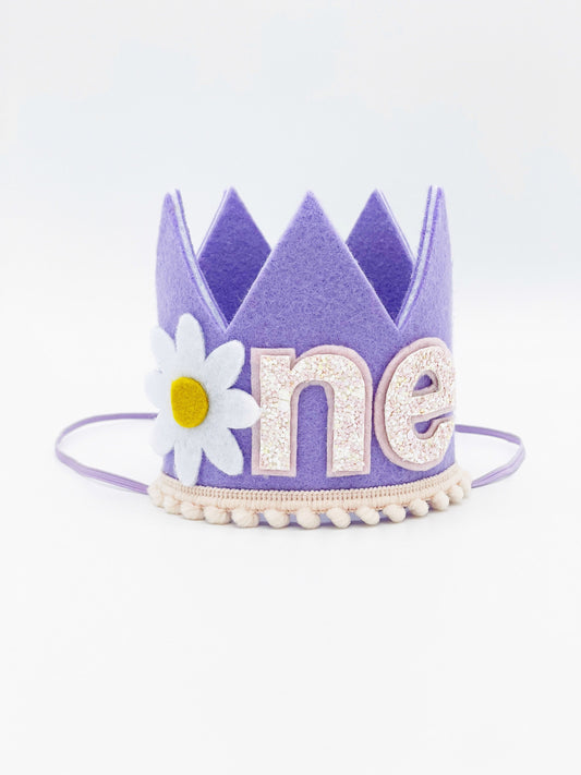 Purple felt crown