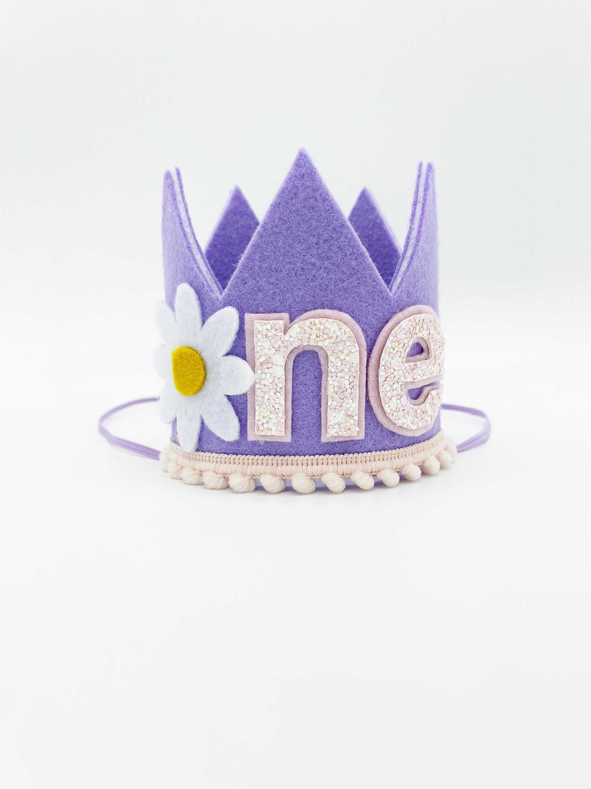 Purple felt crown