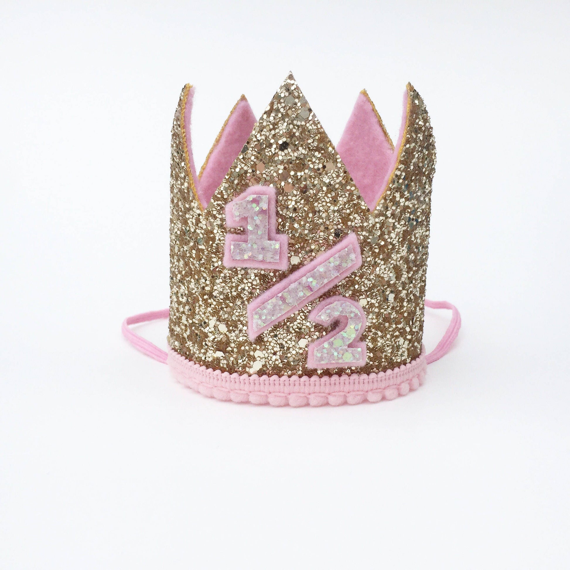Gold and pink crown
